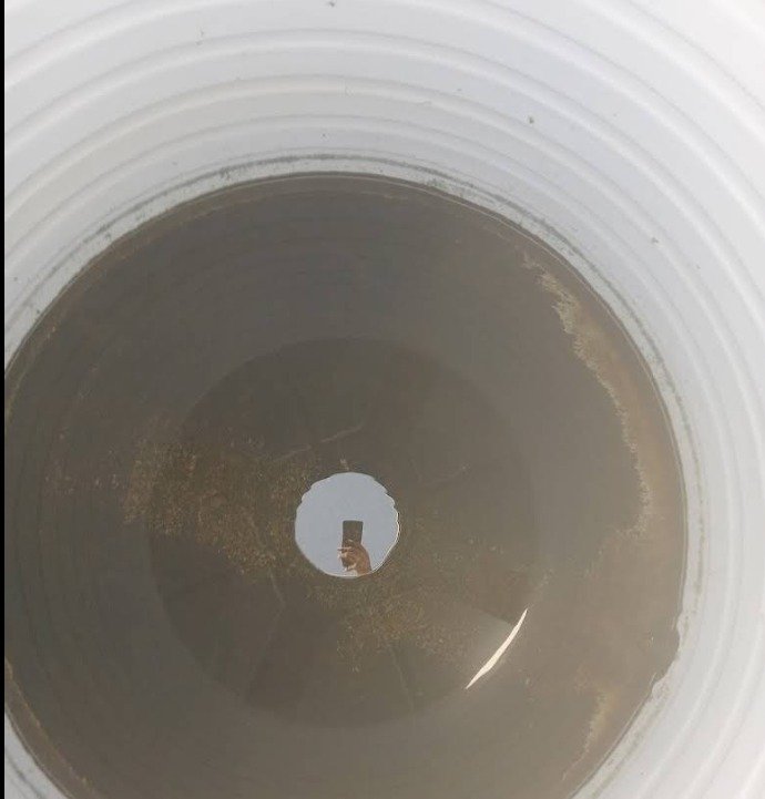 Underground tank access before deep cleaning